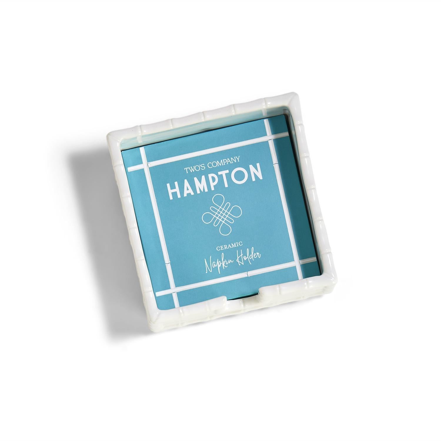 Hampton Faux Bamboo Square Napkin Holder