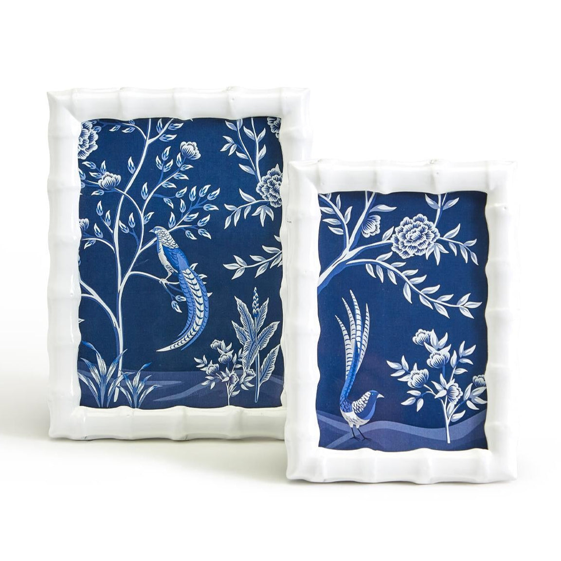 Aviary Faux Bamboo Photo Frame Set of 2