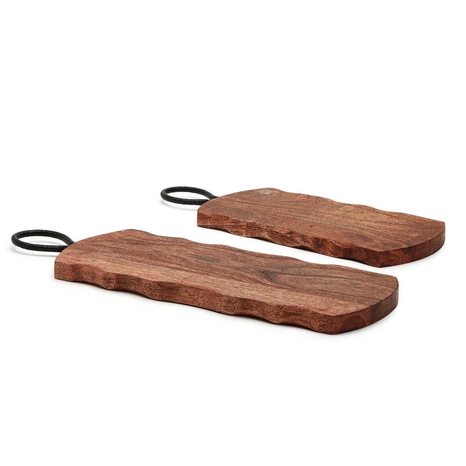 Rustic Edge Serving Board Set of 2