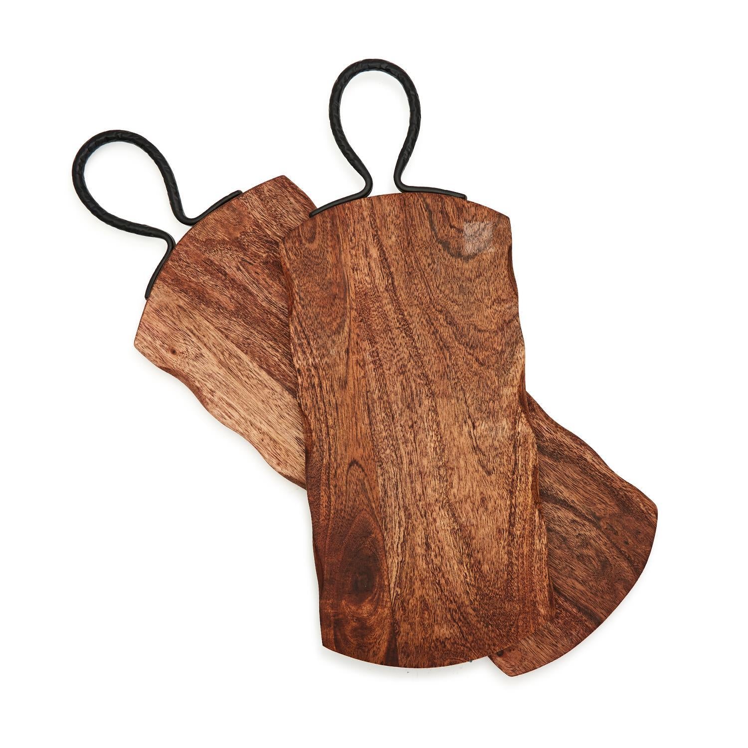 Rustic Edge Serving Board Set of 2