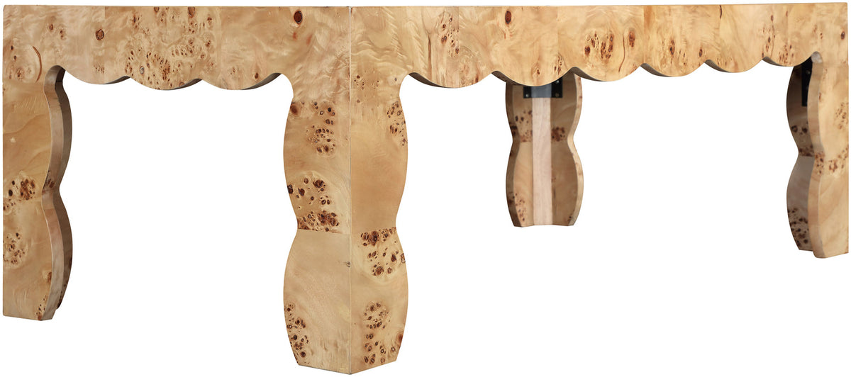 Vassa Natural Burl Veneer Coffee Table