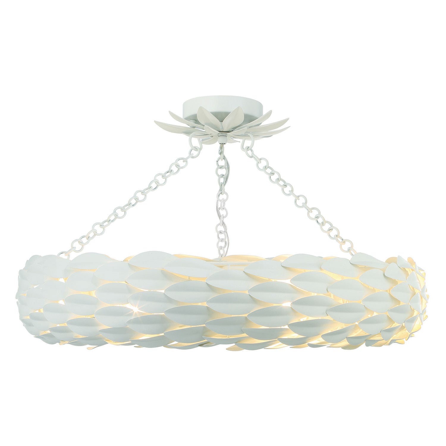 Crystorama Broche 6-Light Semi Flush Ceiling Mount 536