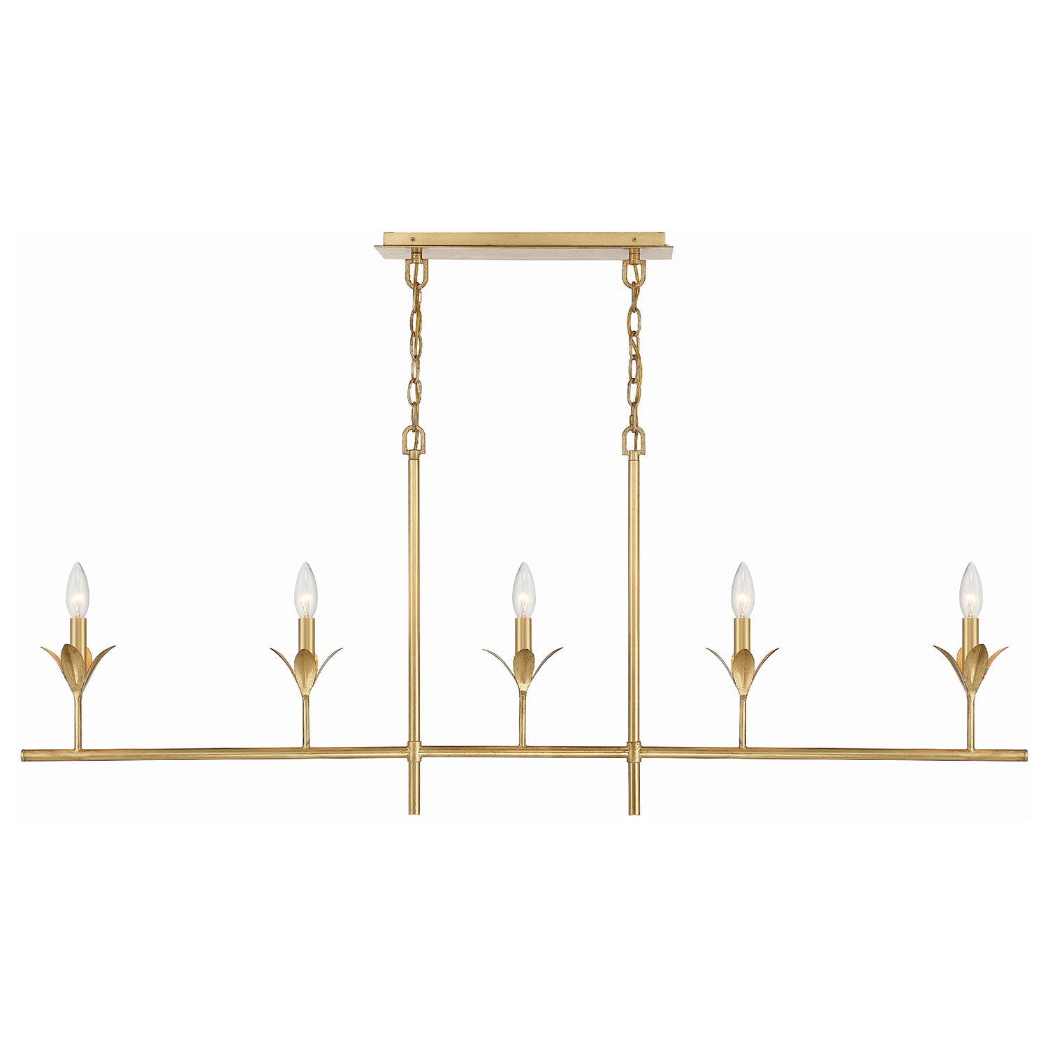 Crystorama Broche 5-Light Linear Chandelier
