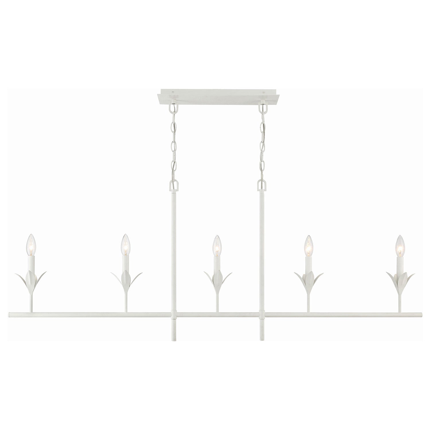 Crystorama Broche 5-Light Linear Chandelier