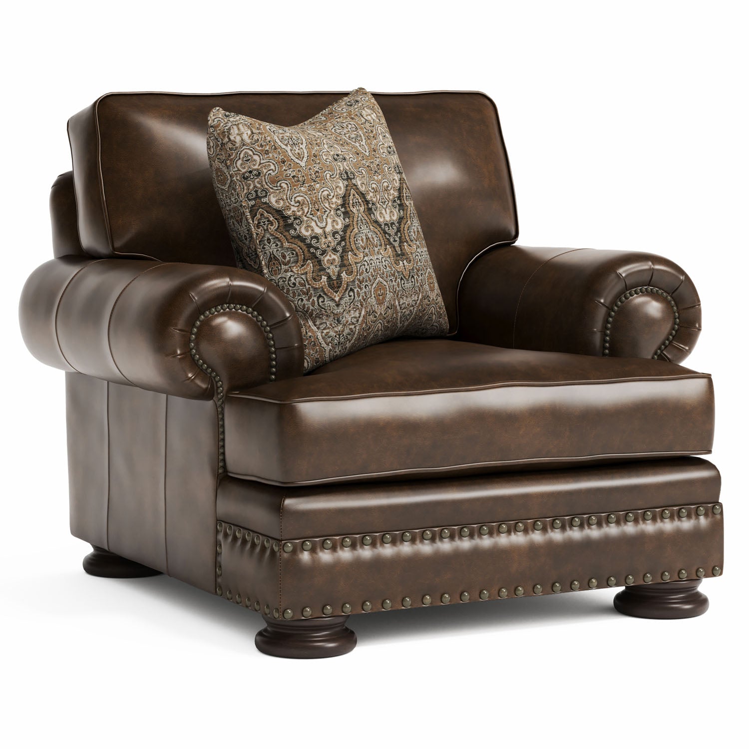 Bernhardt Living Foster Leather Chair