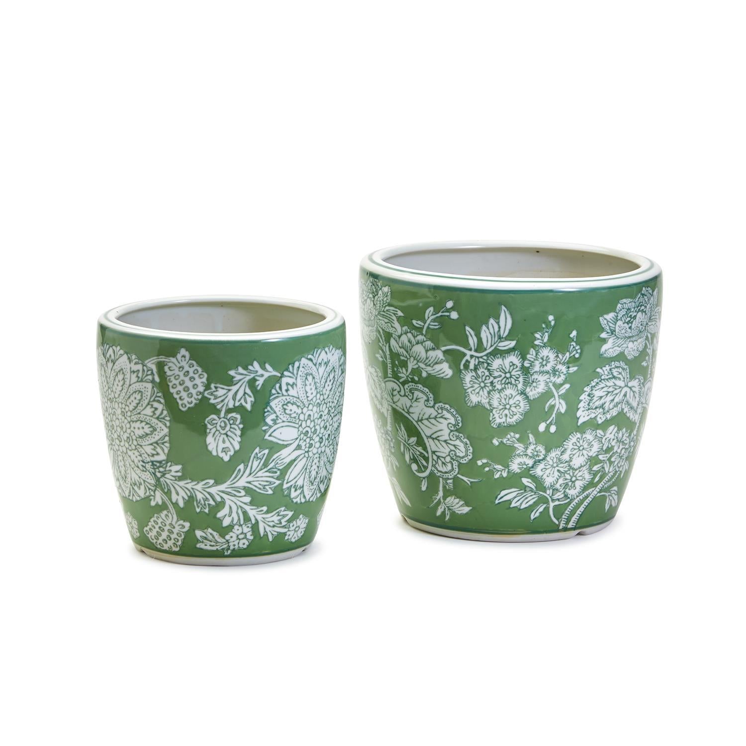 Countryside Cachepot/Planter Set of 2