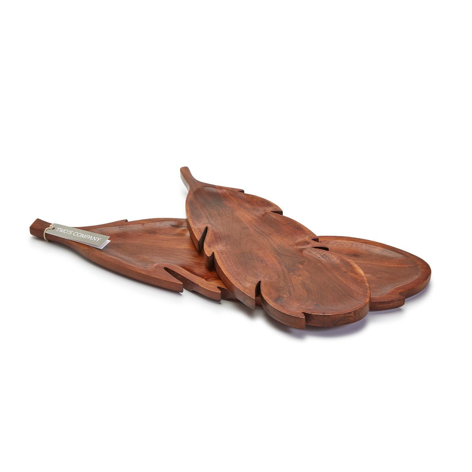 Feather Serving Board Set of 2