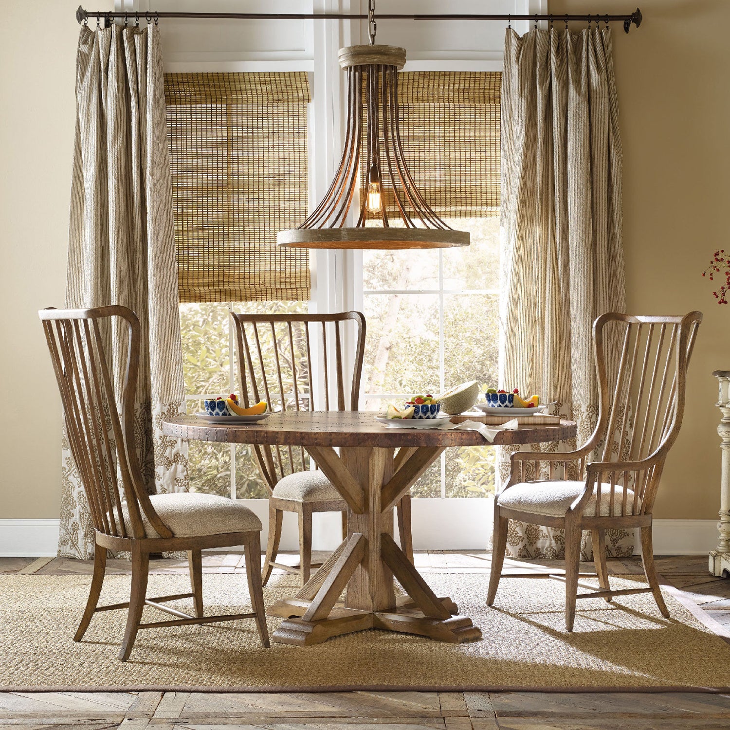 Hooker Furniture Sanctuary Tall Spindle Side Chair Set of 2