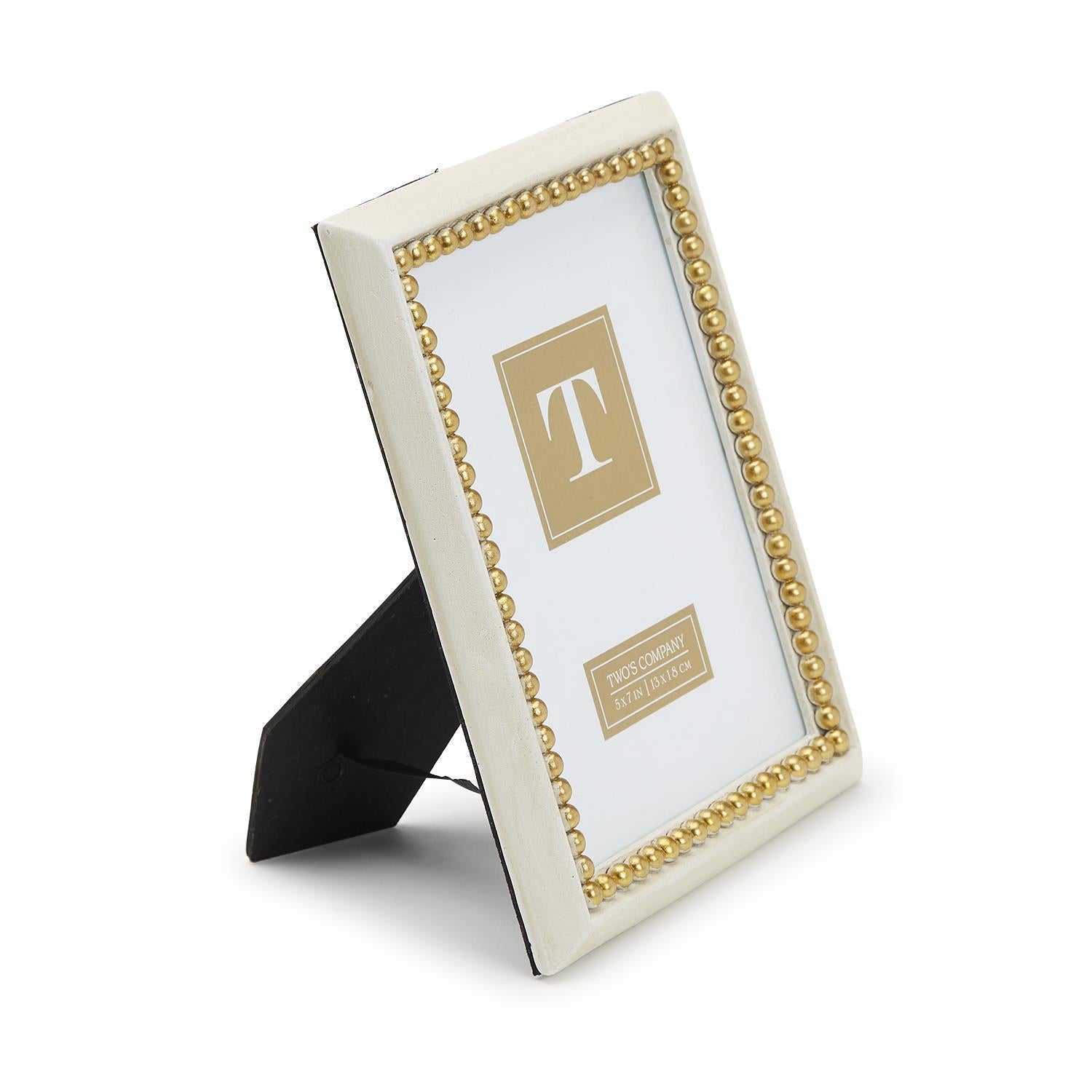 Gold Beads Photo Frame