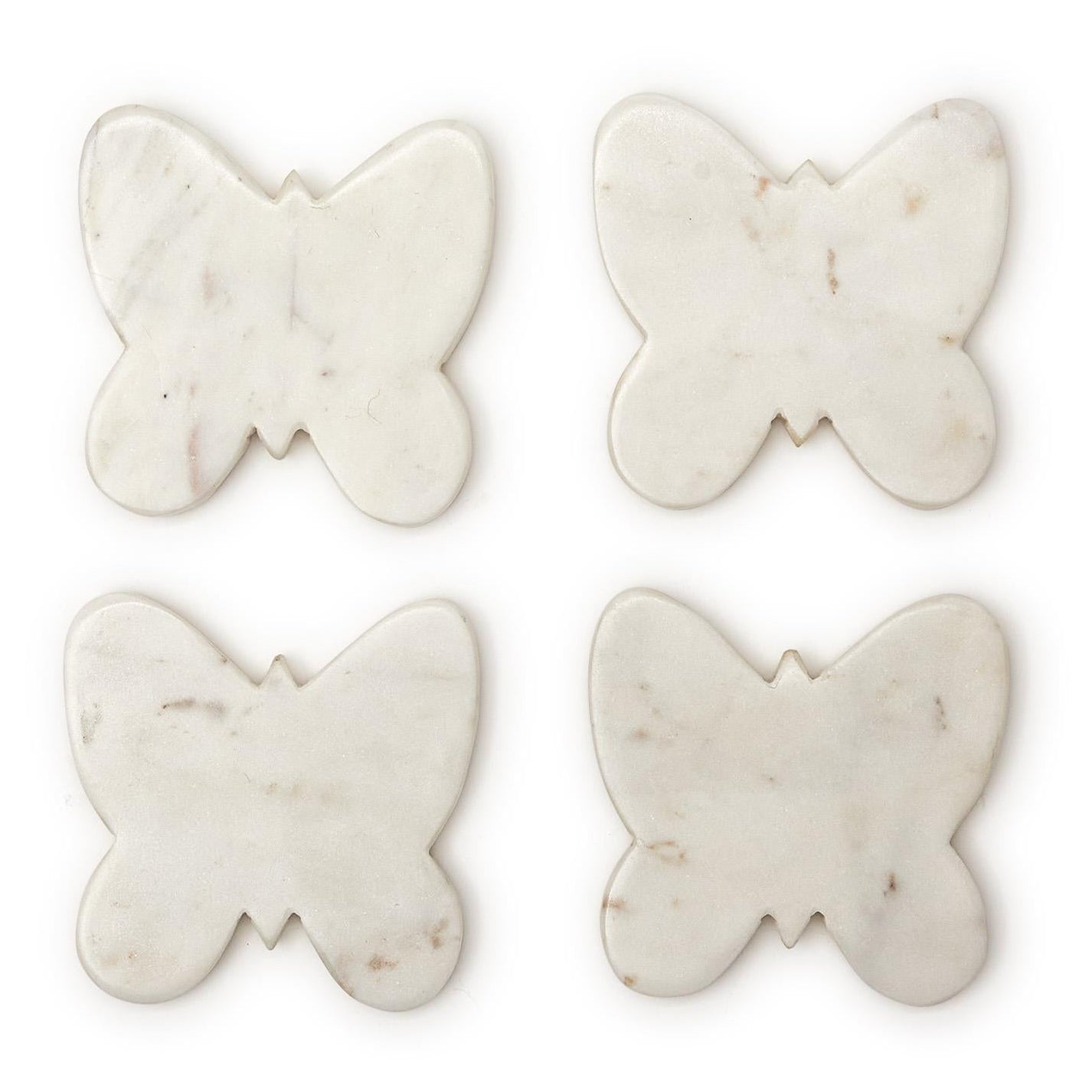 Butterfly Marble Coaster Set of 4