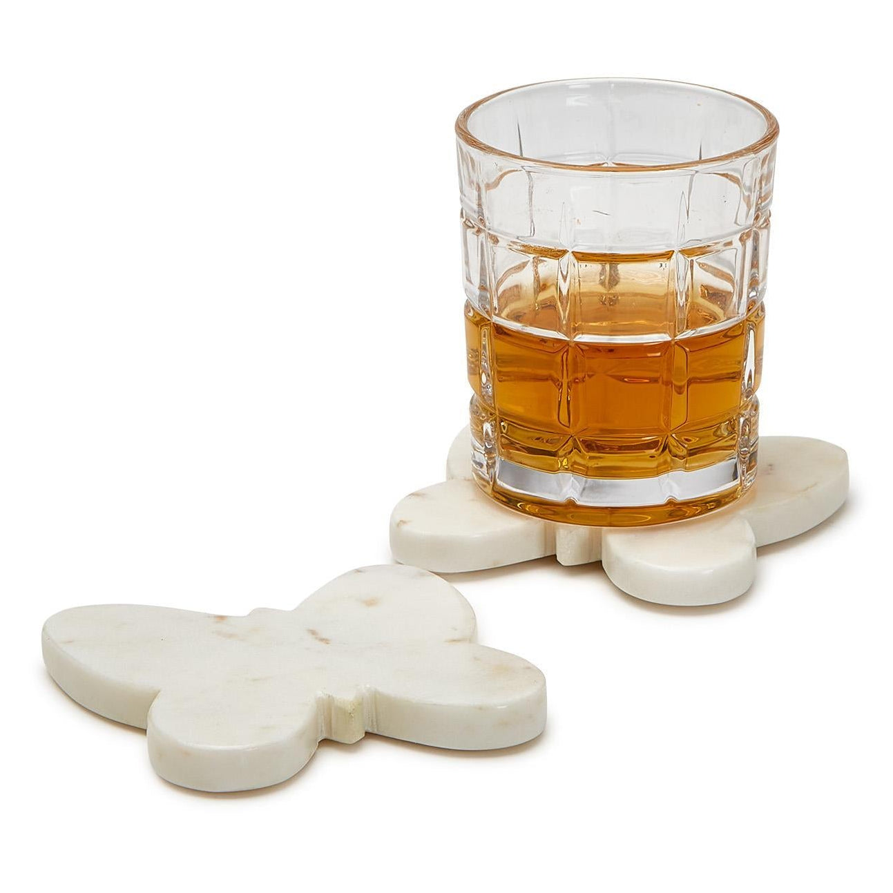 Butterfly Marble Coaster Set of 4