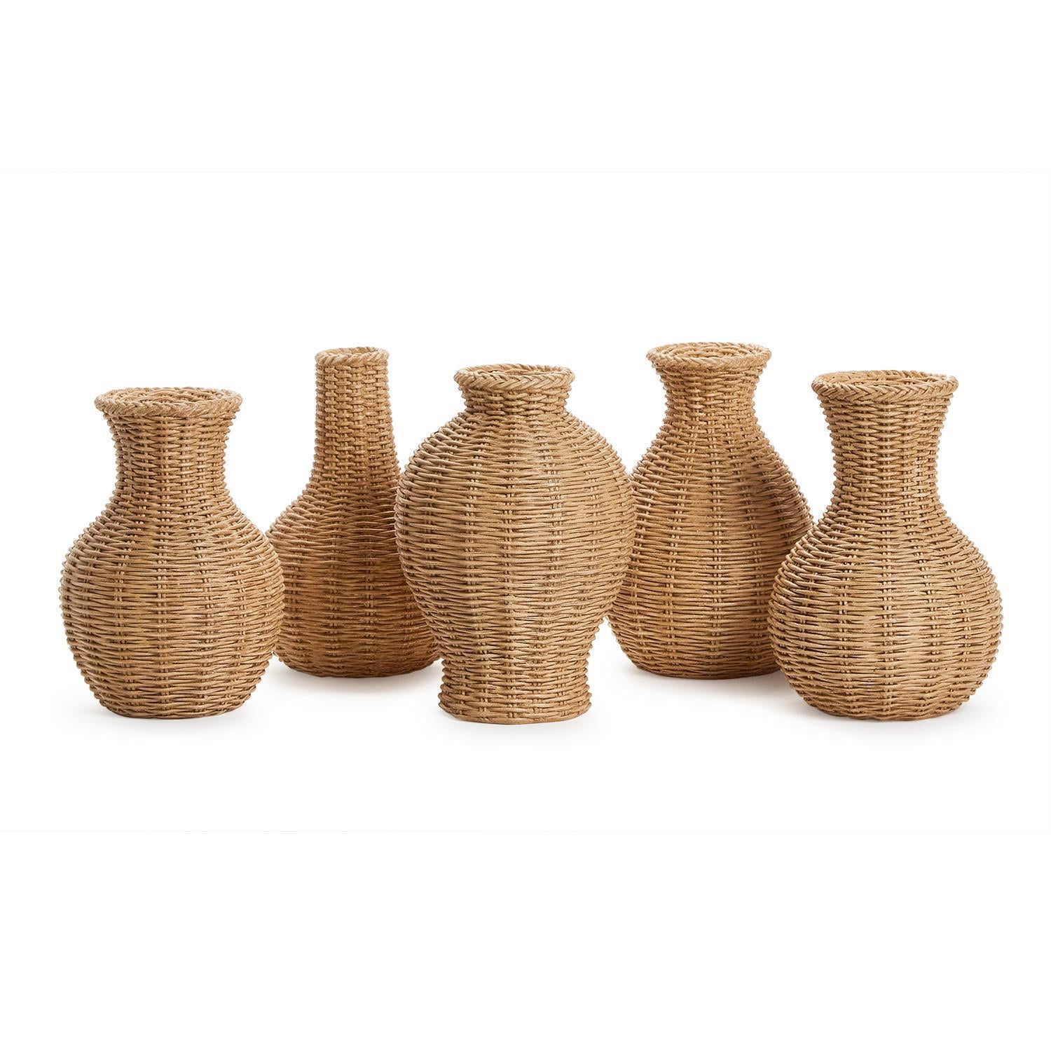 Natural Beauties Pattern Vase Set of 5