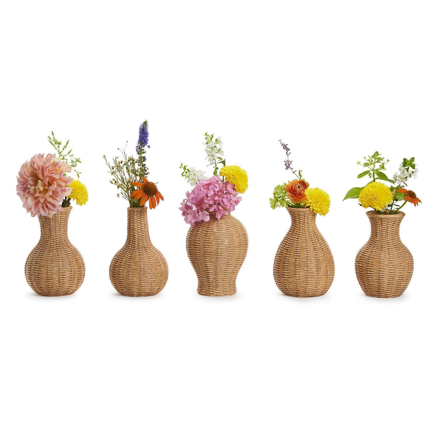 Natural Beauties Pattern Vase Set of 5