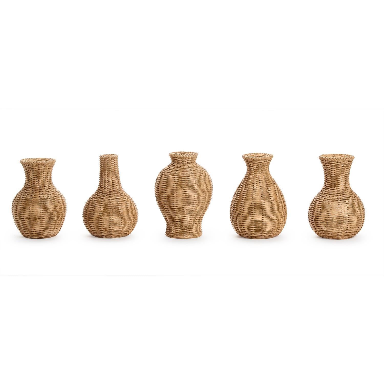 Natural Beauties Pattern Vase Set of 5
