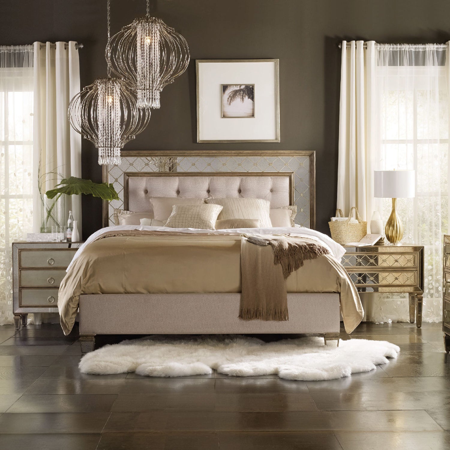 Hooker Furniture Sanctuary Bachelors Antique Mirror Chest