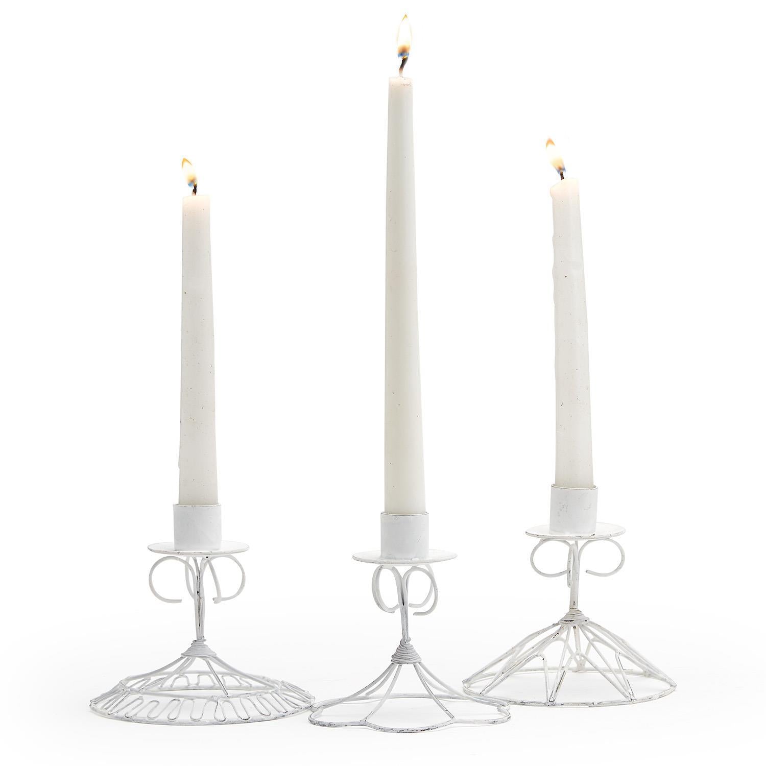 French Wireworks Muro Candlestick Set of 3