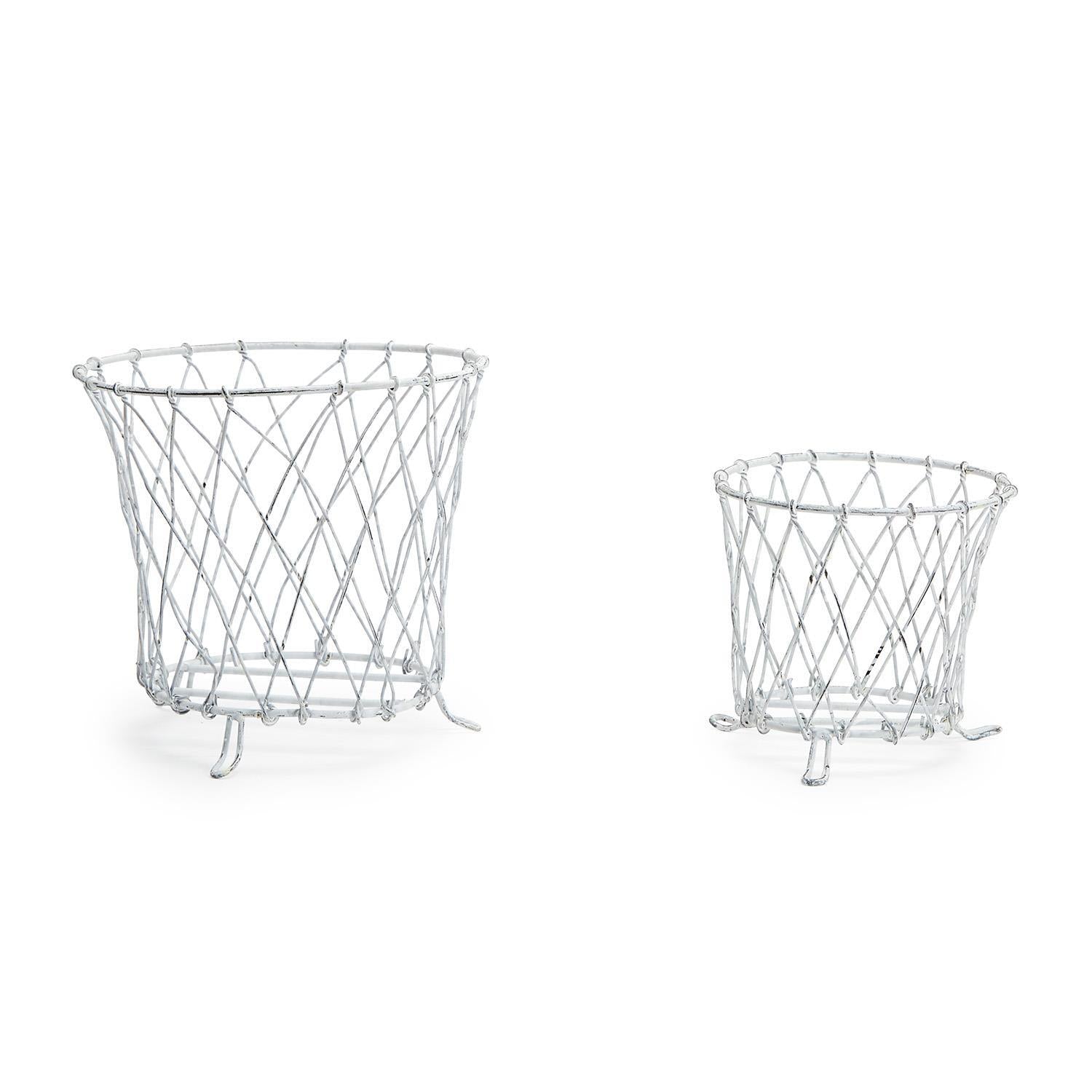 French Wireworks Pot Basket Set of 2