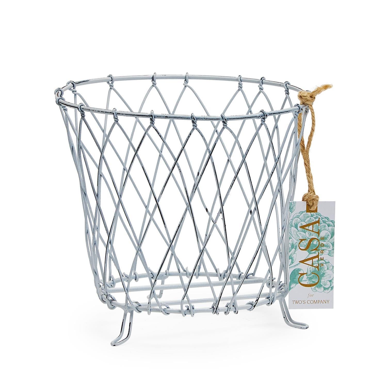 French Wireworks Pot Basket Set of 2