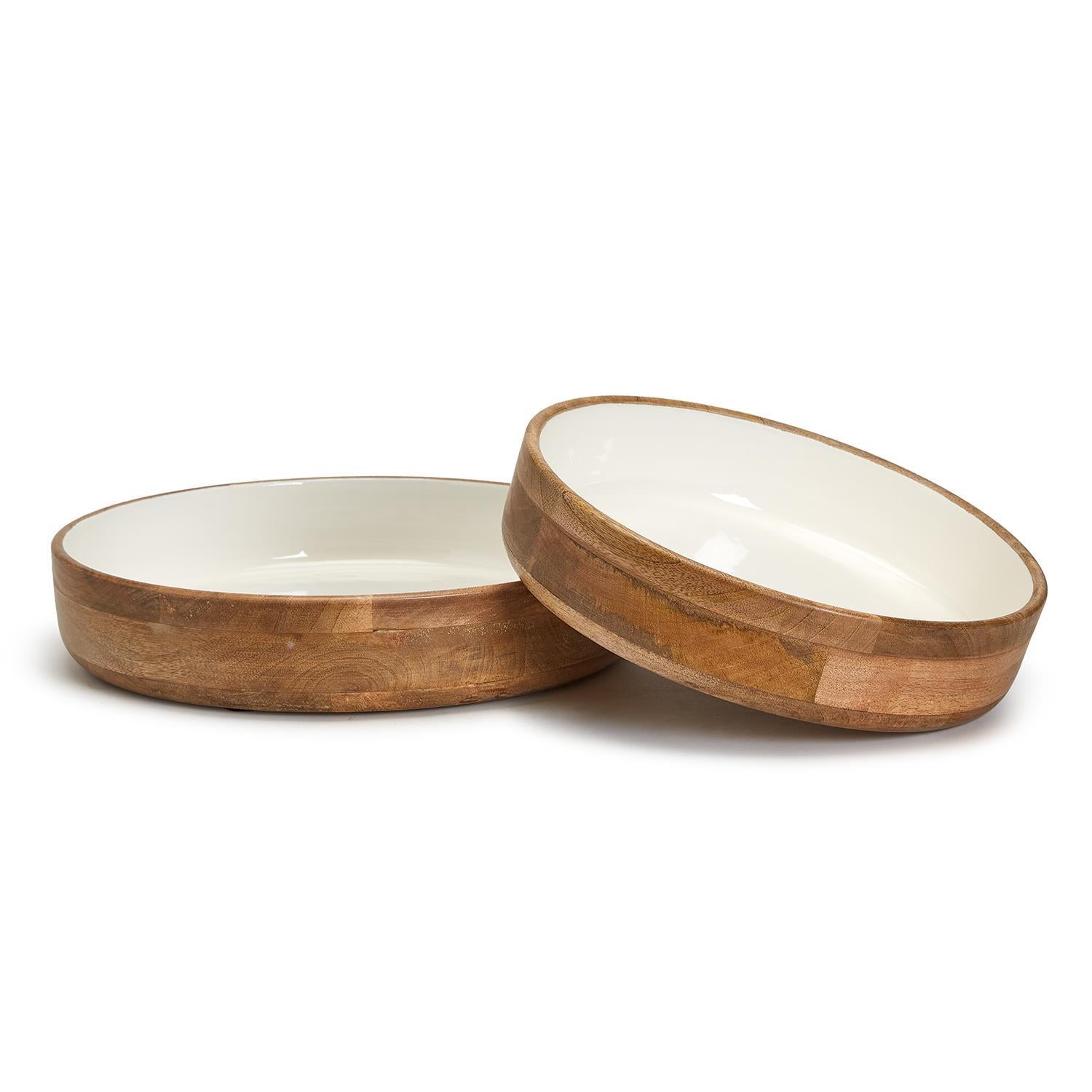 Round Pedestal Bowl Set of 2
