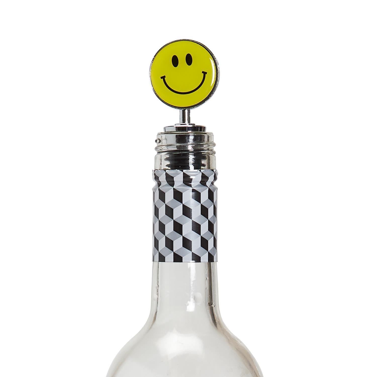 Happy Day Stemless Wine Glass & Wine Stopper Set