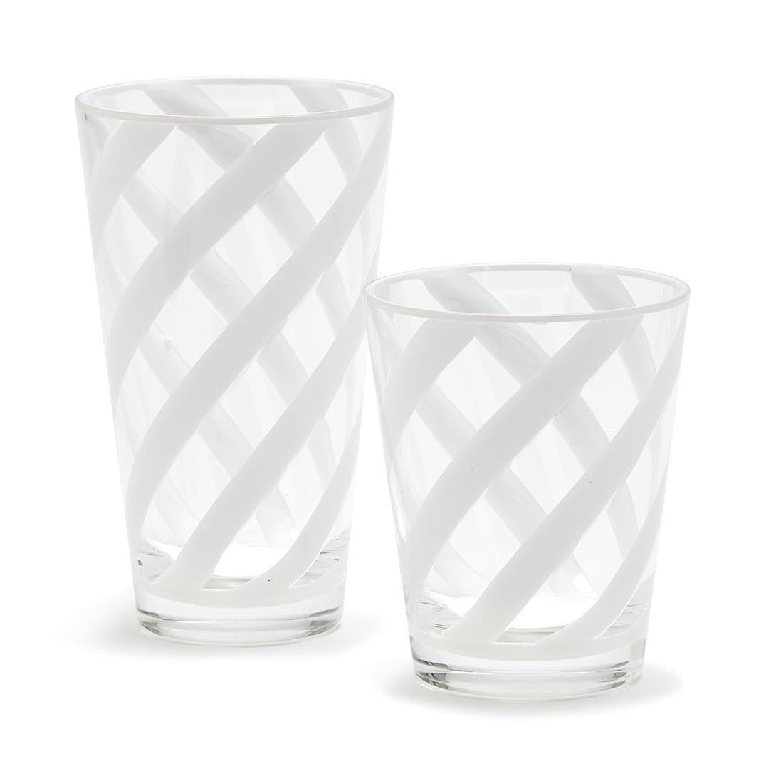 Opaque White Drinking Glass Set of 24