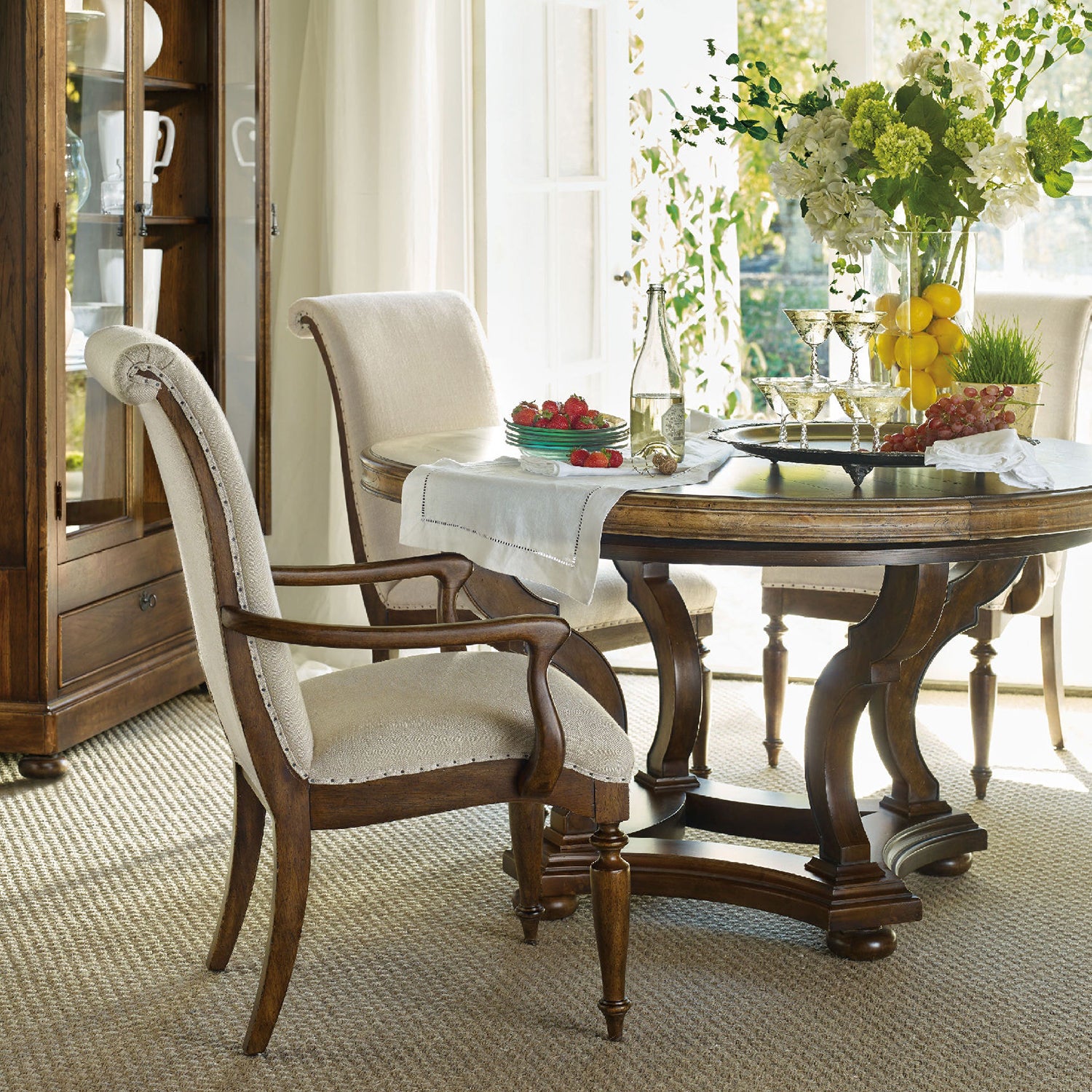 Hooker Furniture Archivist Upholstered Arm Chair Set of 2