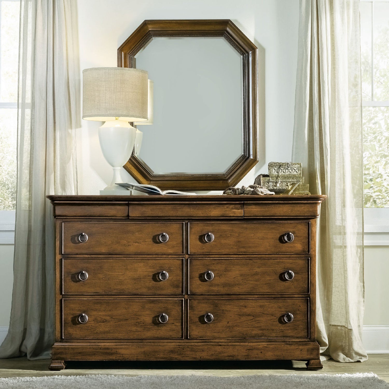 Hooker Furniture Archivist Nine-Drawer Dresser
