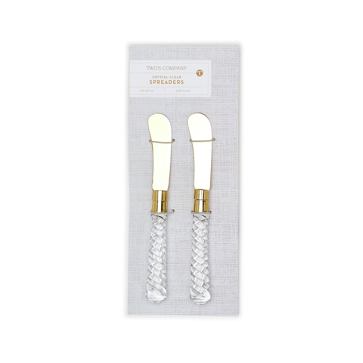 Crystal Clear Spreader Set of 2