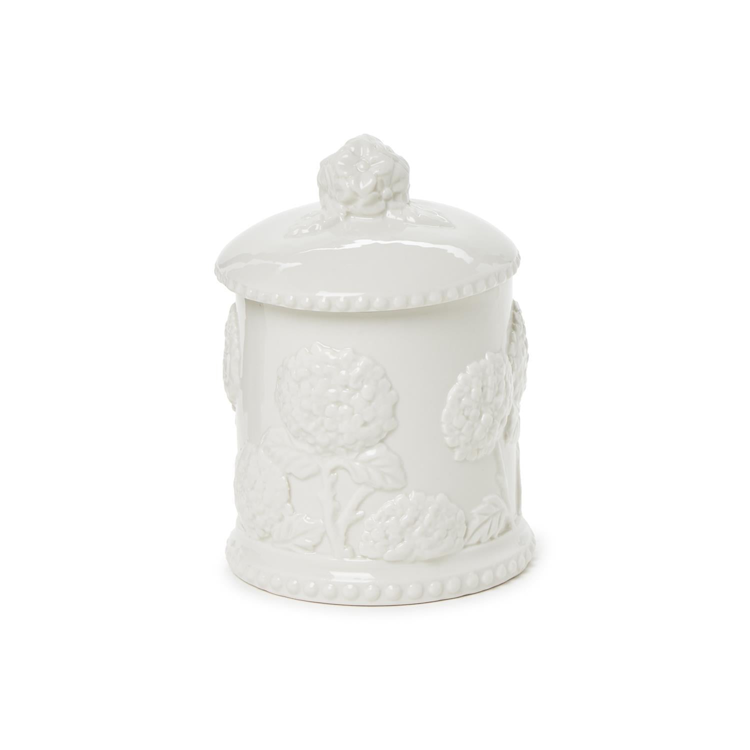 Hydrangea Relief Filled Candle