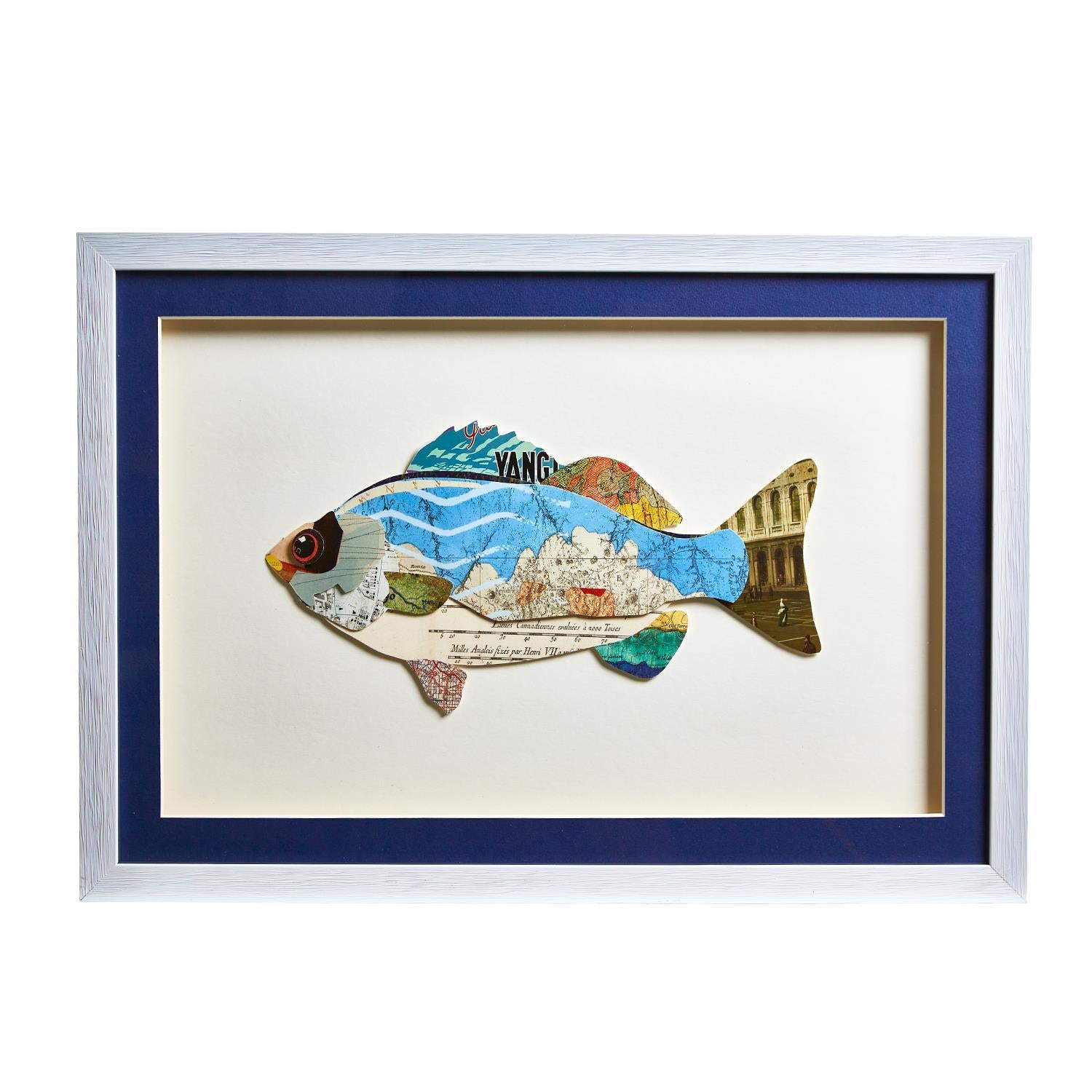 Fish Collage Wall Art Set of 3