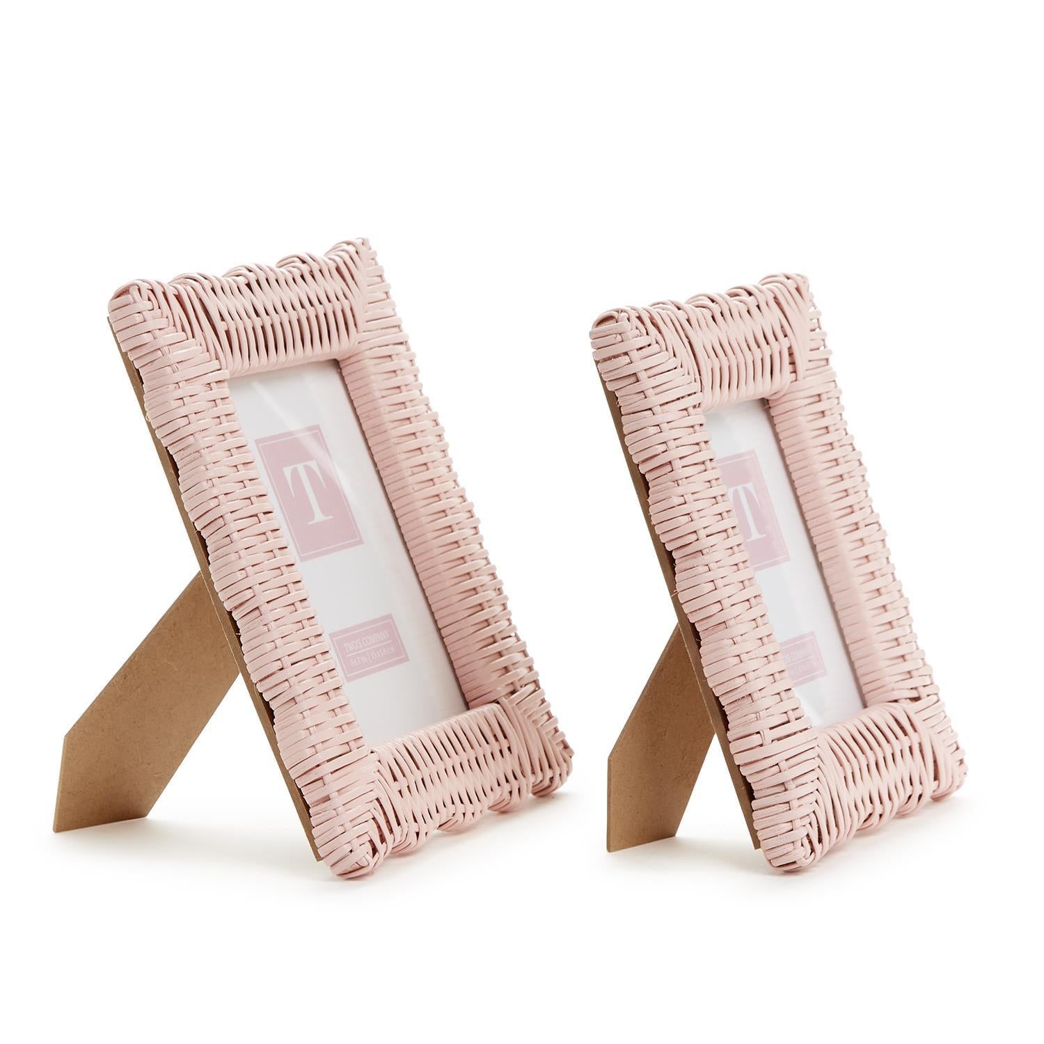 Wicker Weave Photo Frame Set of 2