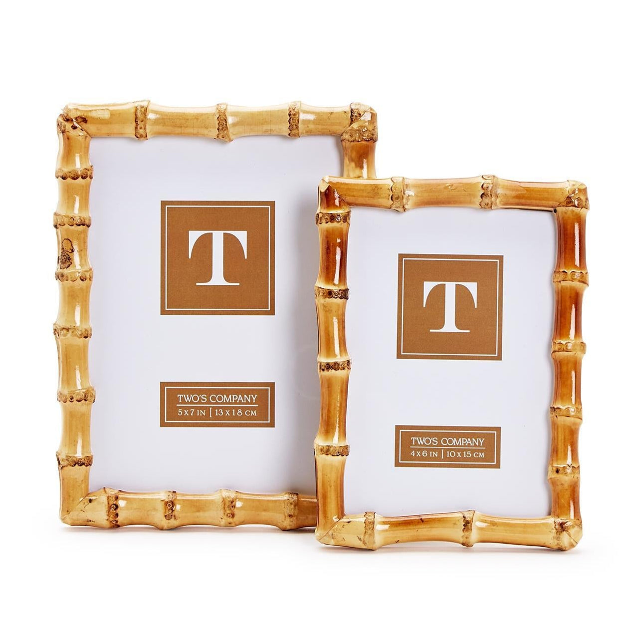 Blonde Bamboo Photo Frame Set of 2