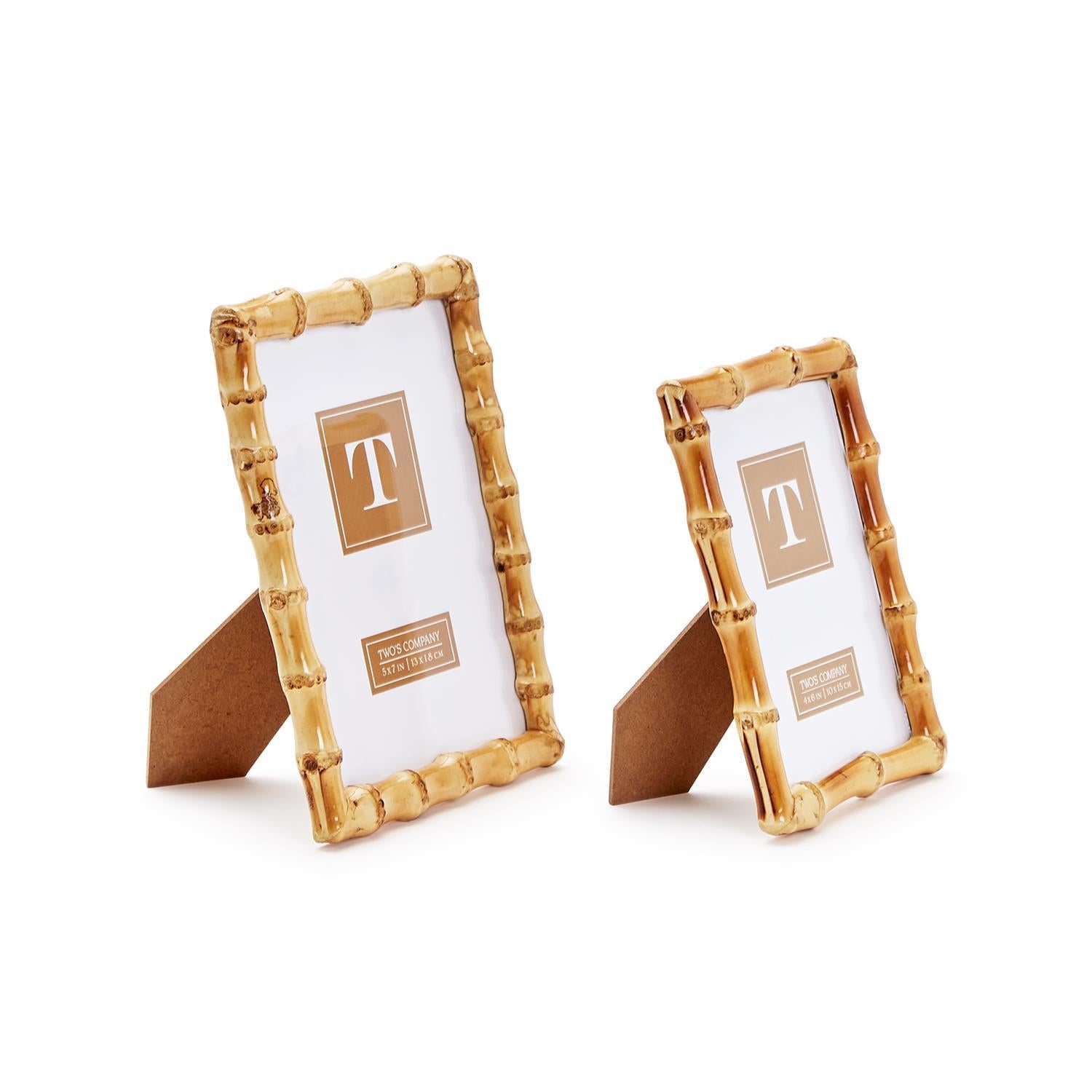 Blonde Bamboo Photo Frame Set of 2