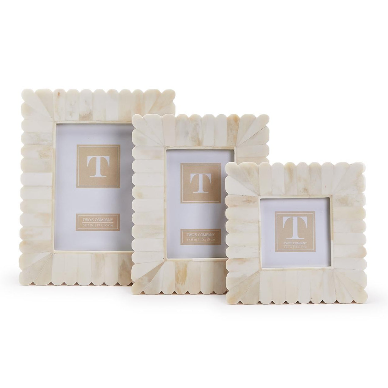 Scalloped Photo Frame Set of 3