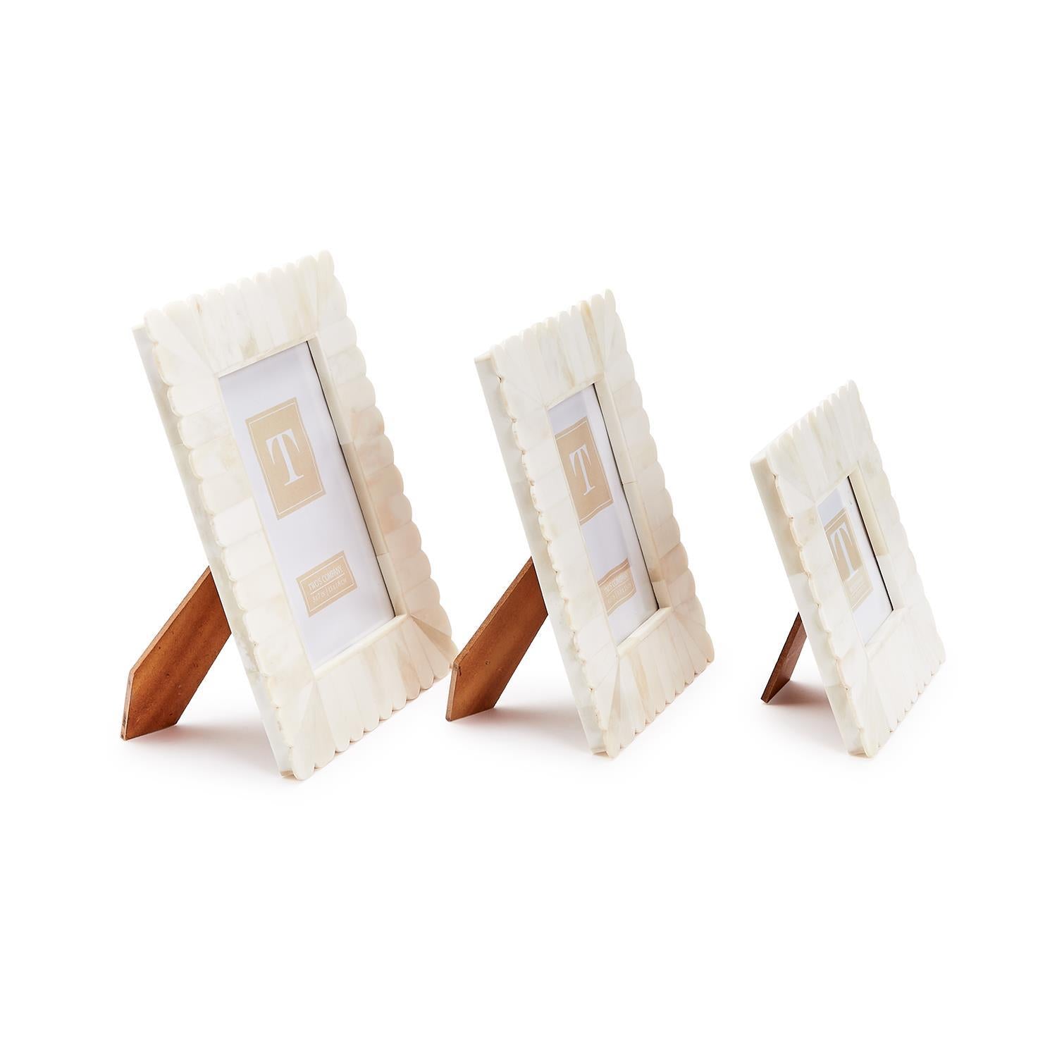 Scalloped Photo Frame Set of 3