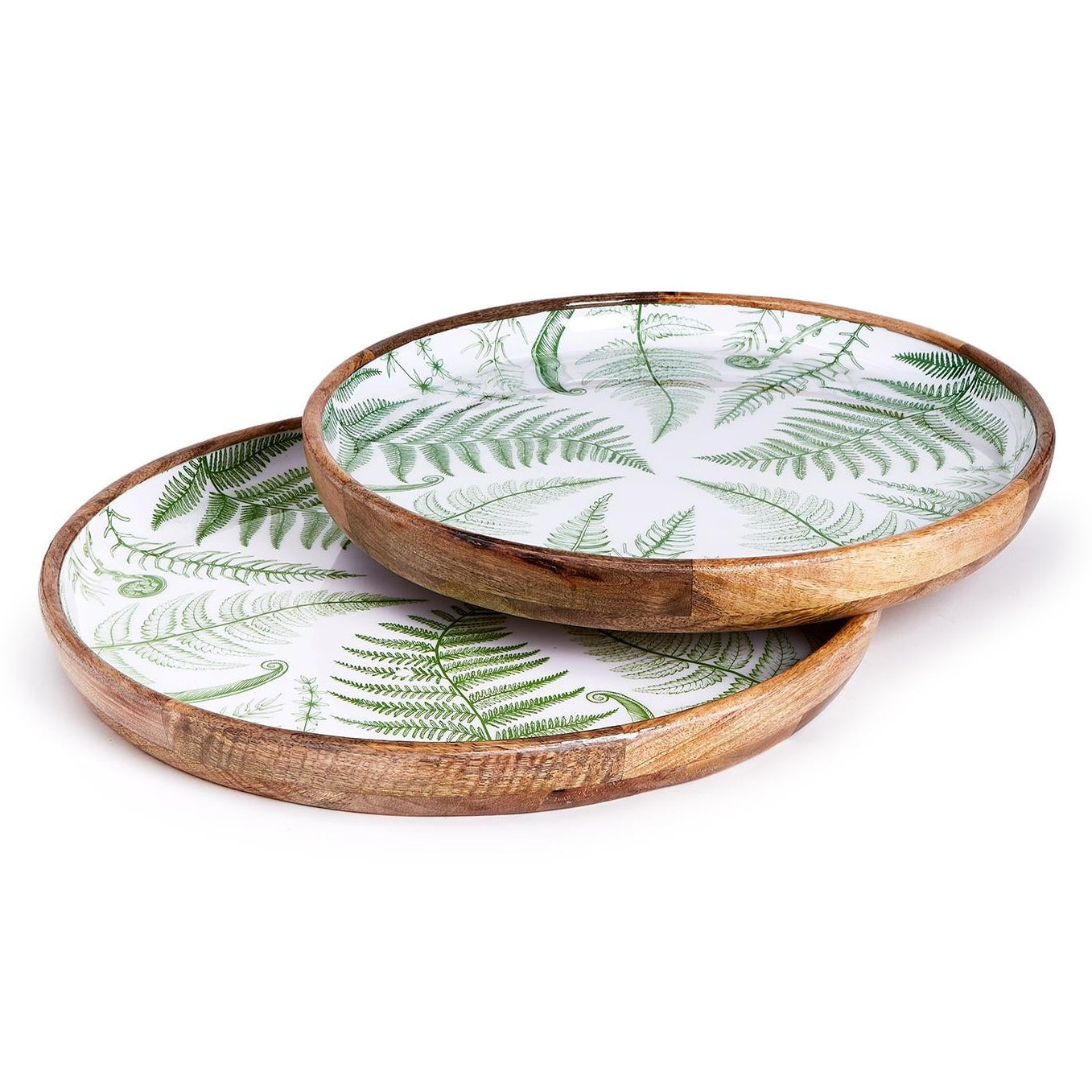 Fern Round Tray Set of 2