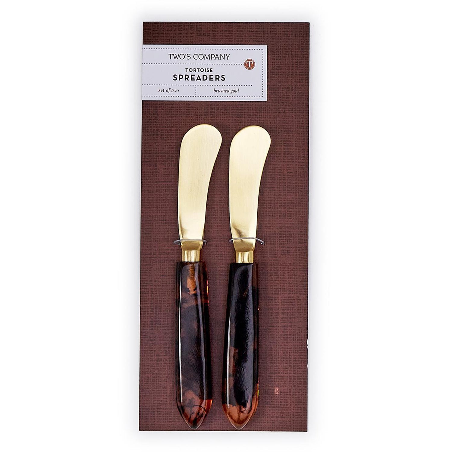 Tortoise Swirl Spreader Set of 2