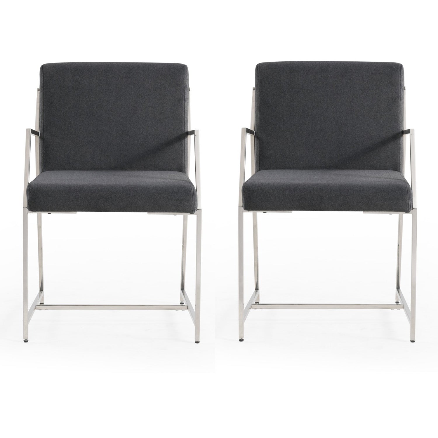 Bassett Mirror Polygon Dining Chair Set of 2