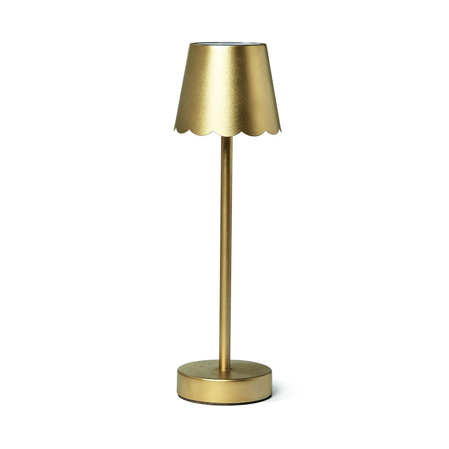 Scalloped LED Portable Cordless Table Lamp