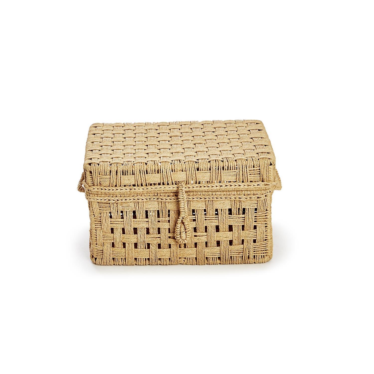 Jute Rope Trunk Set of 3