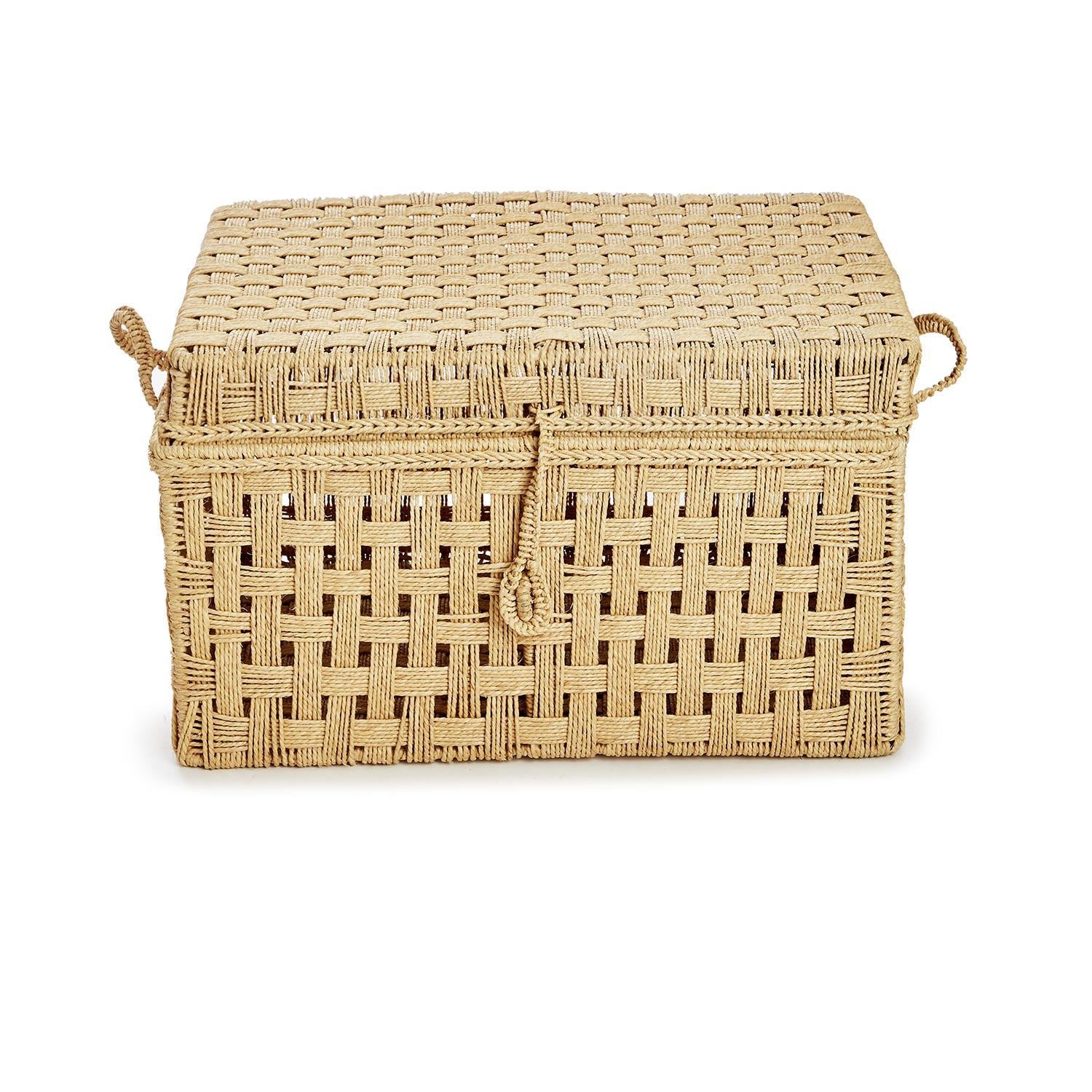 Jute Rope Trunk Set of 3
