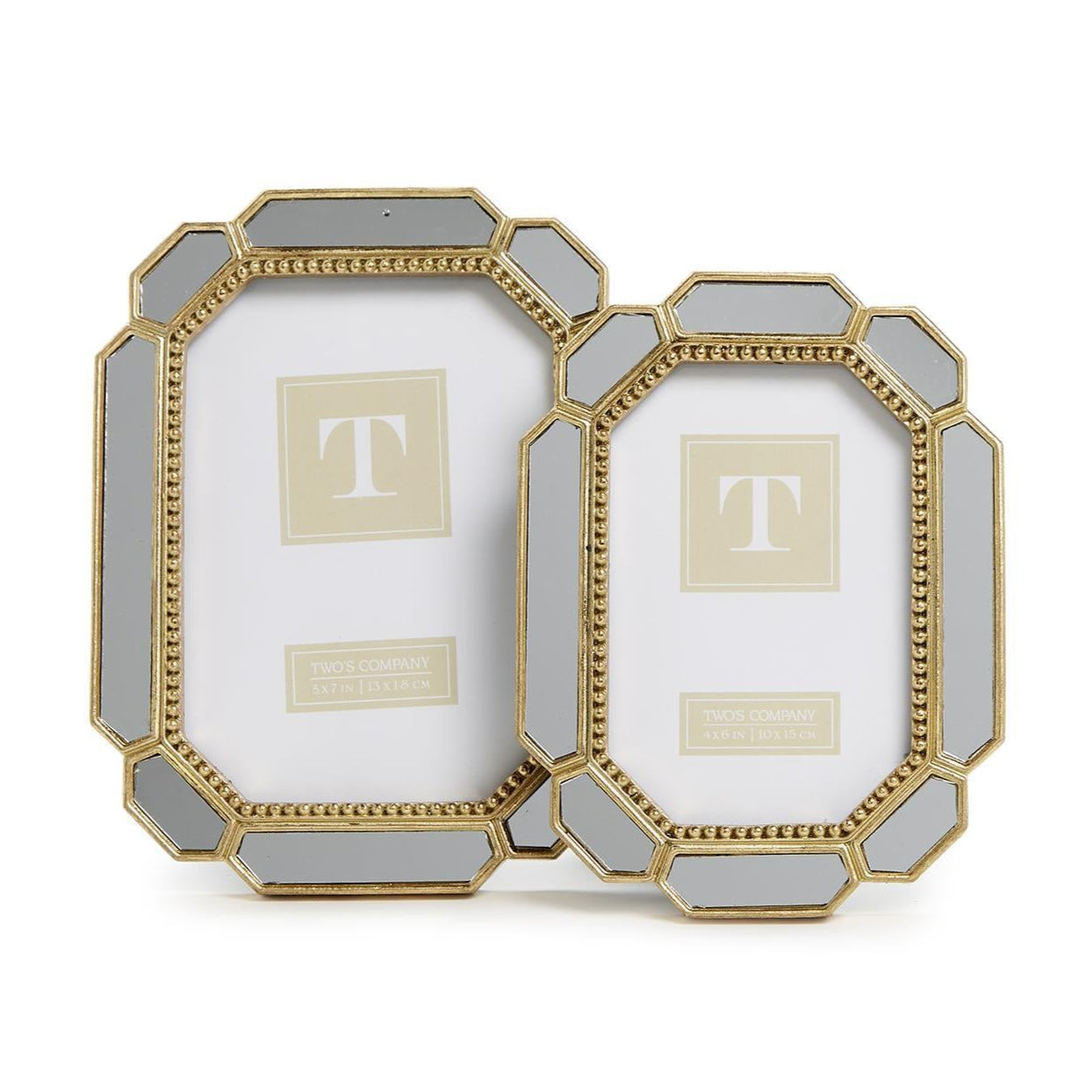 Beveled Edge Photo Frame Set of 2