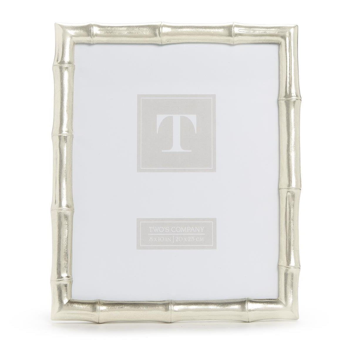 Silver Faux Bamboo Photo Frame