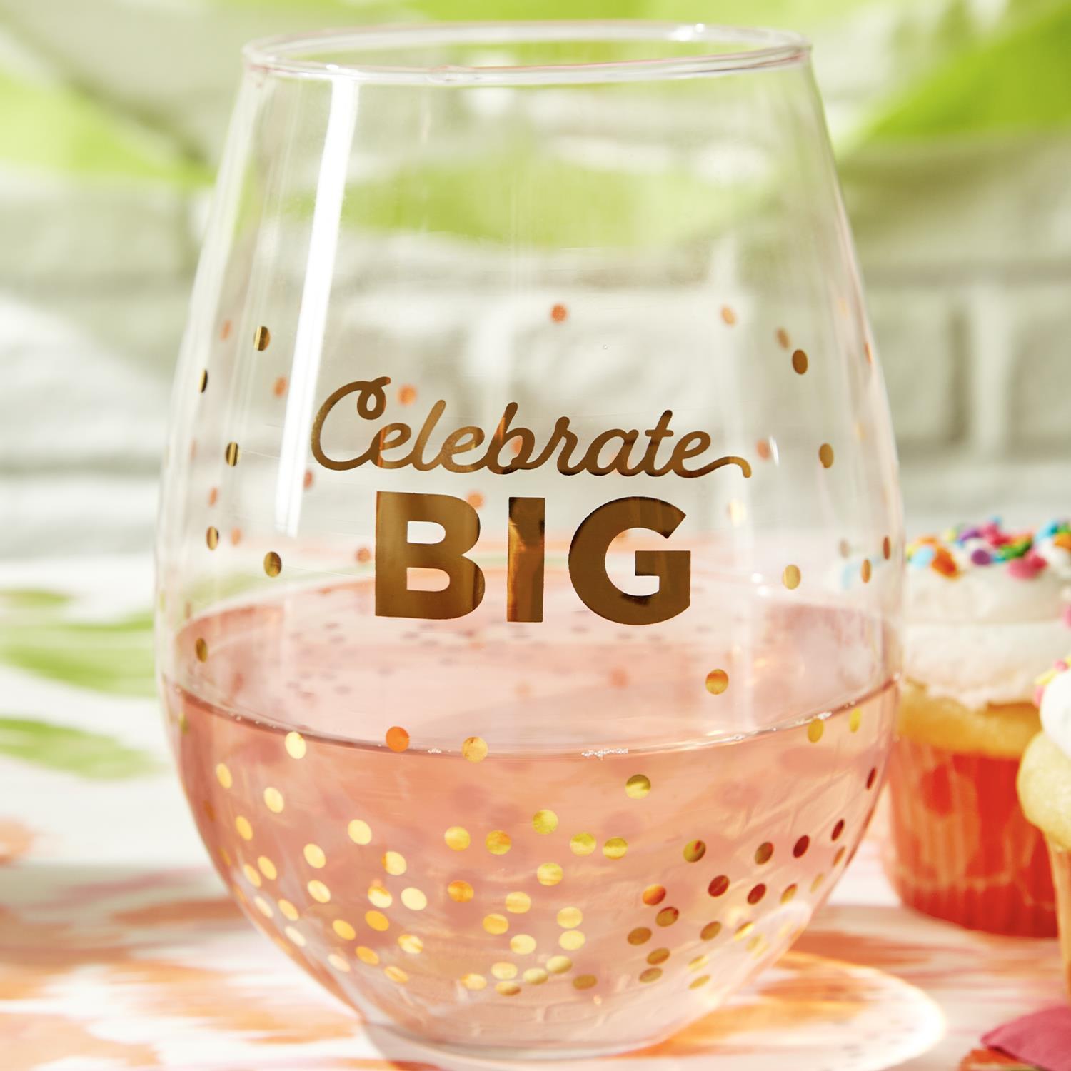 Celebrate Big Jumbo Wine Glass Set of 2