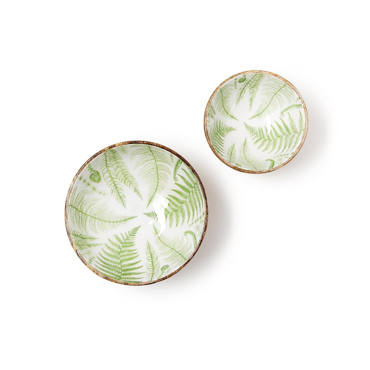 Fern Pedestal Bowl Set of 2