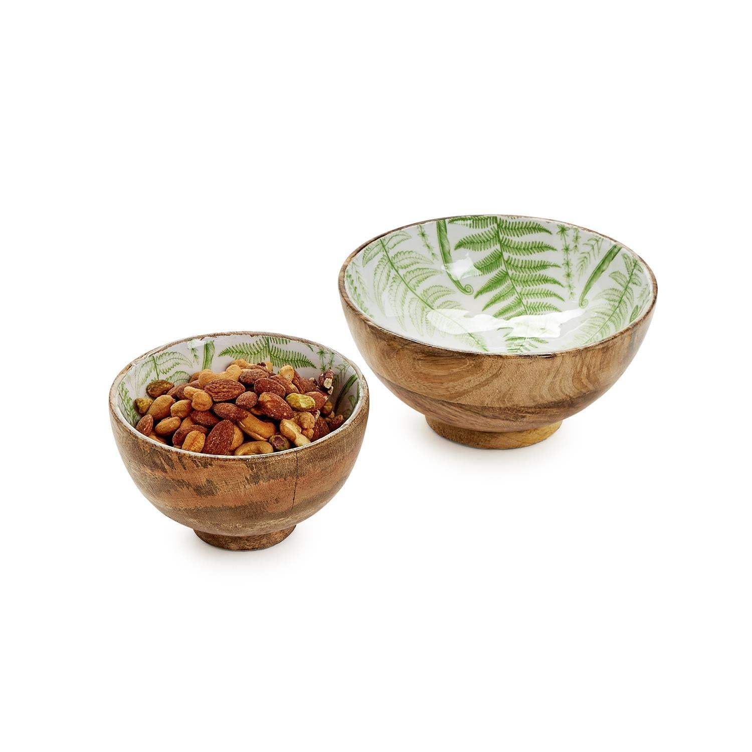 Fern Pedestal Bowl Set of 2