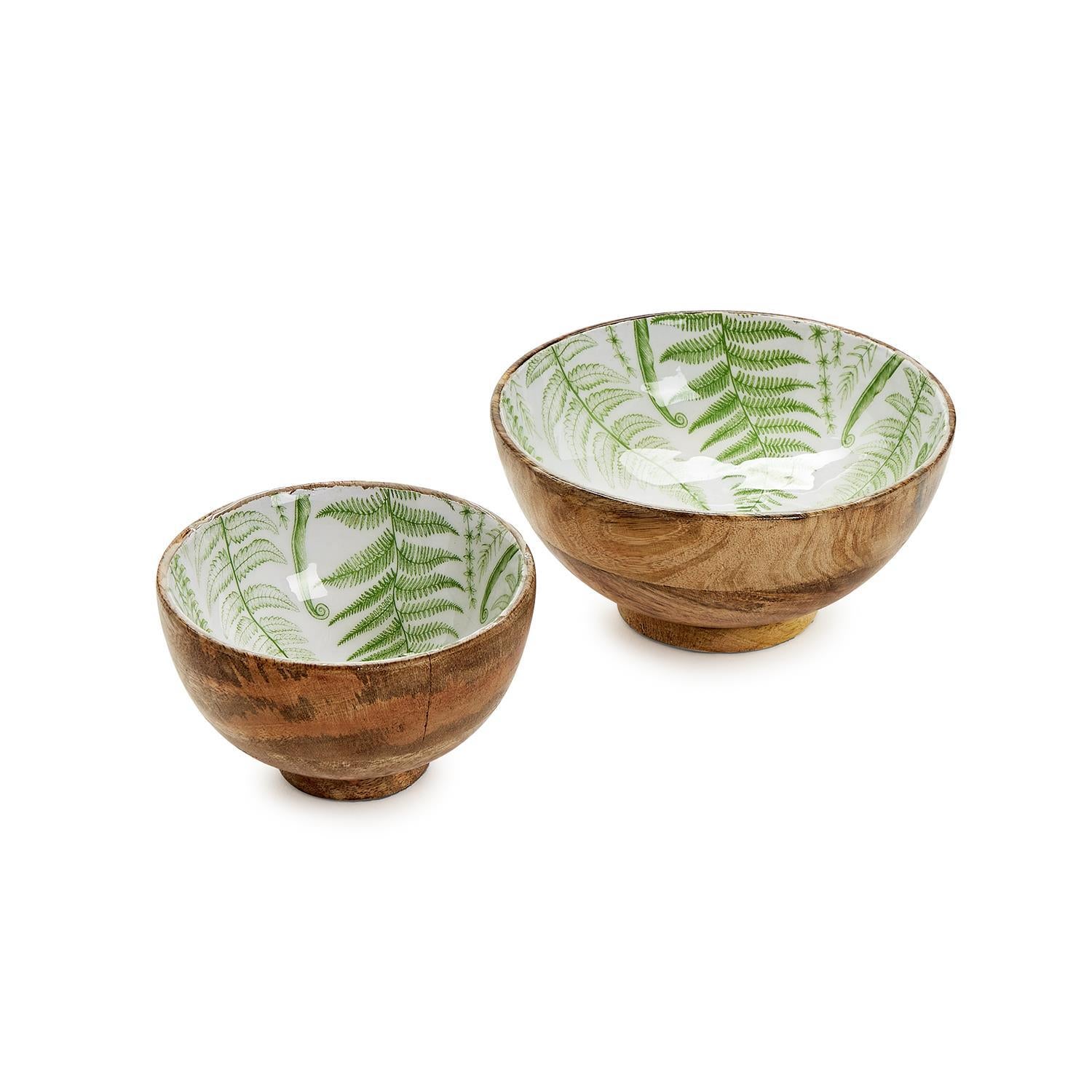 Fern Pedestal Bowl Set of 2