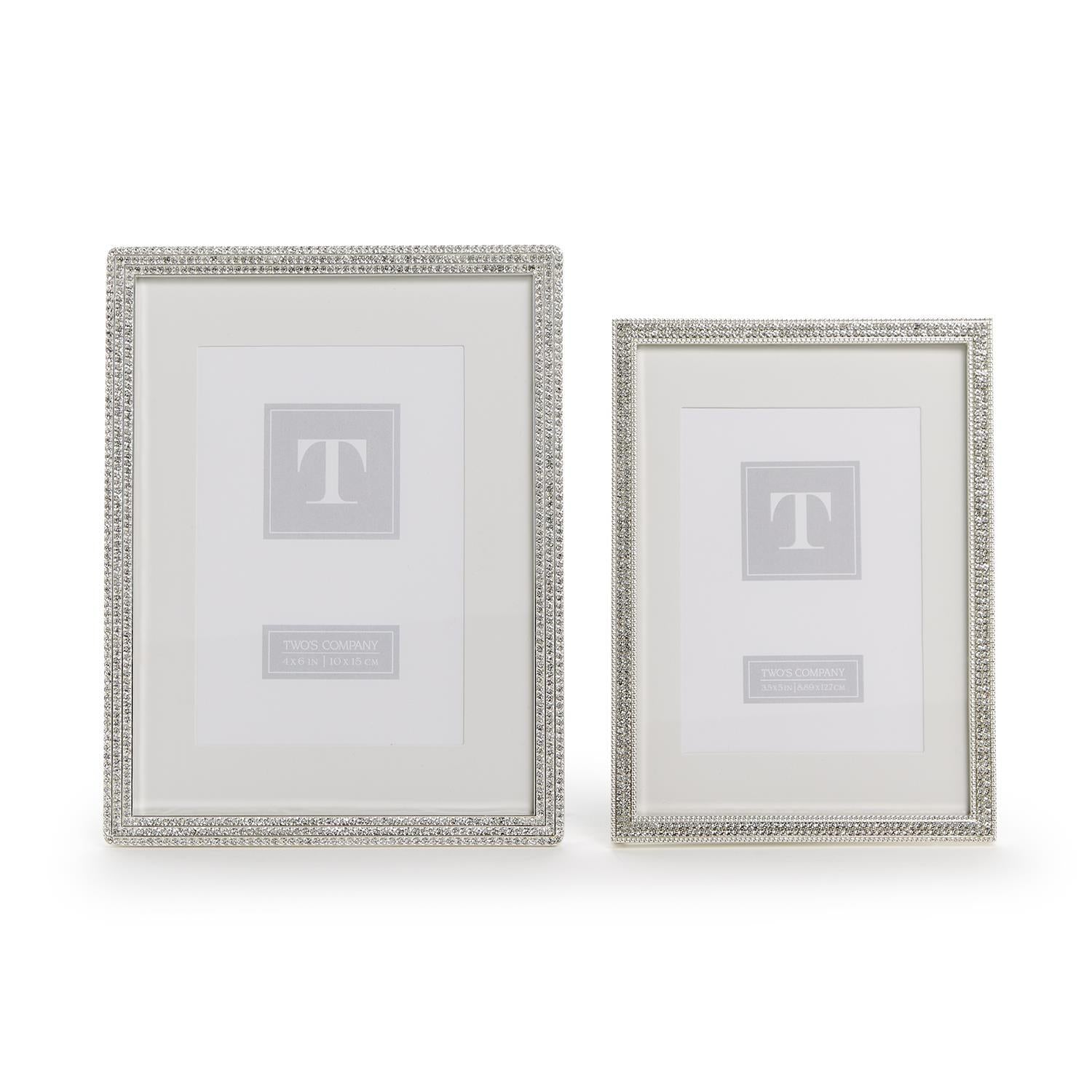Crystal Photo Frame Set of 2