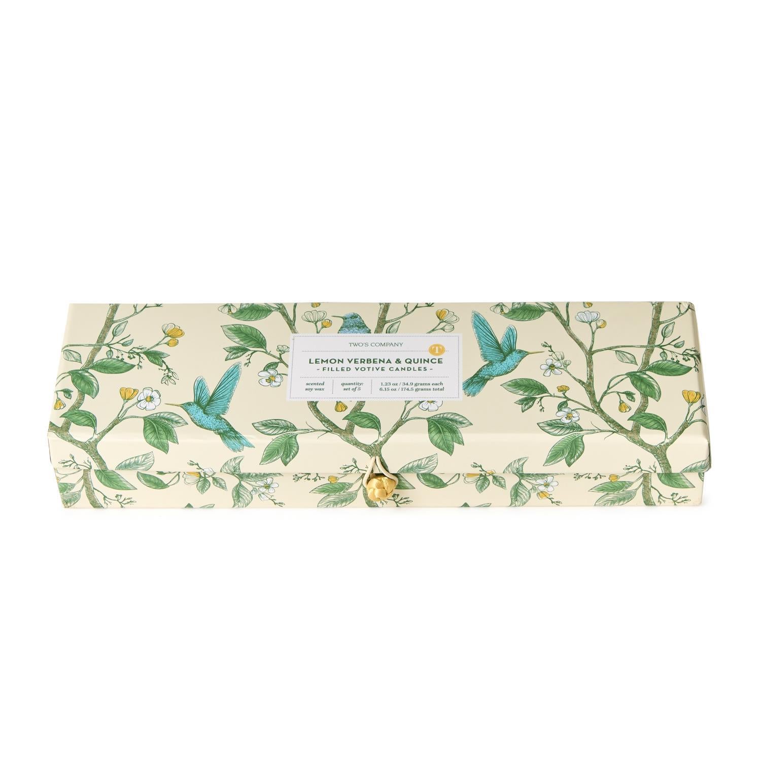 Lemon Verbena and Quince Scented Candle Set of 5