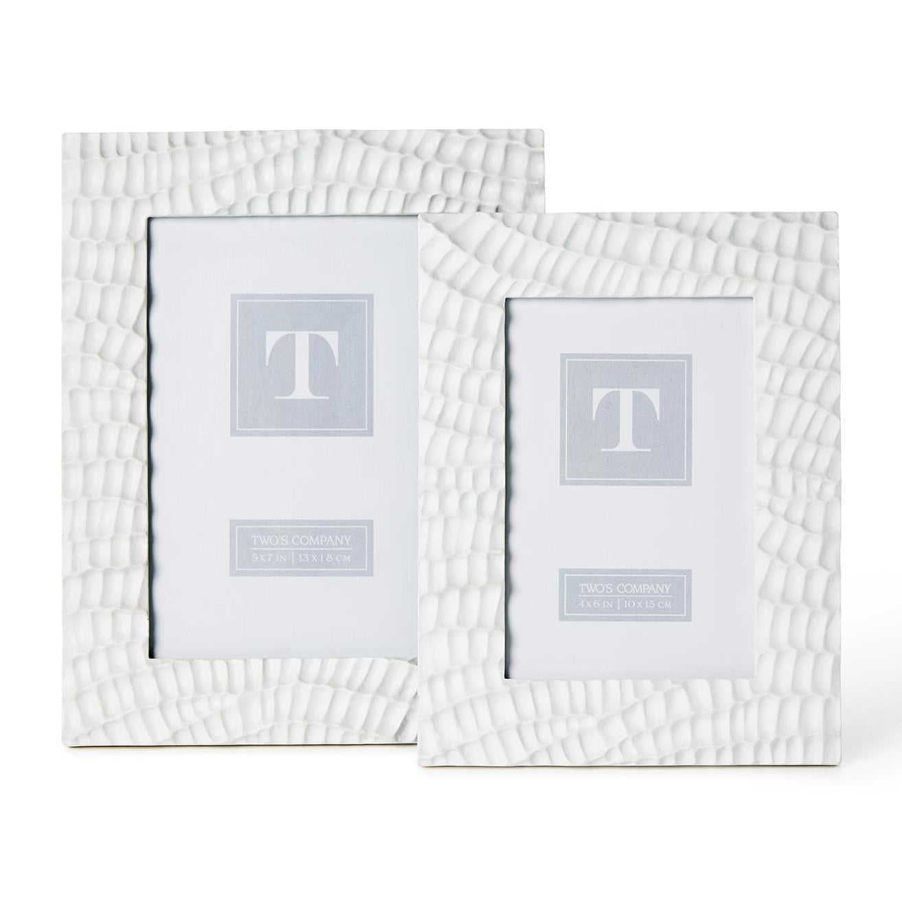 White Coral Reef Photo Frame Set of 2